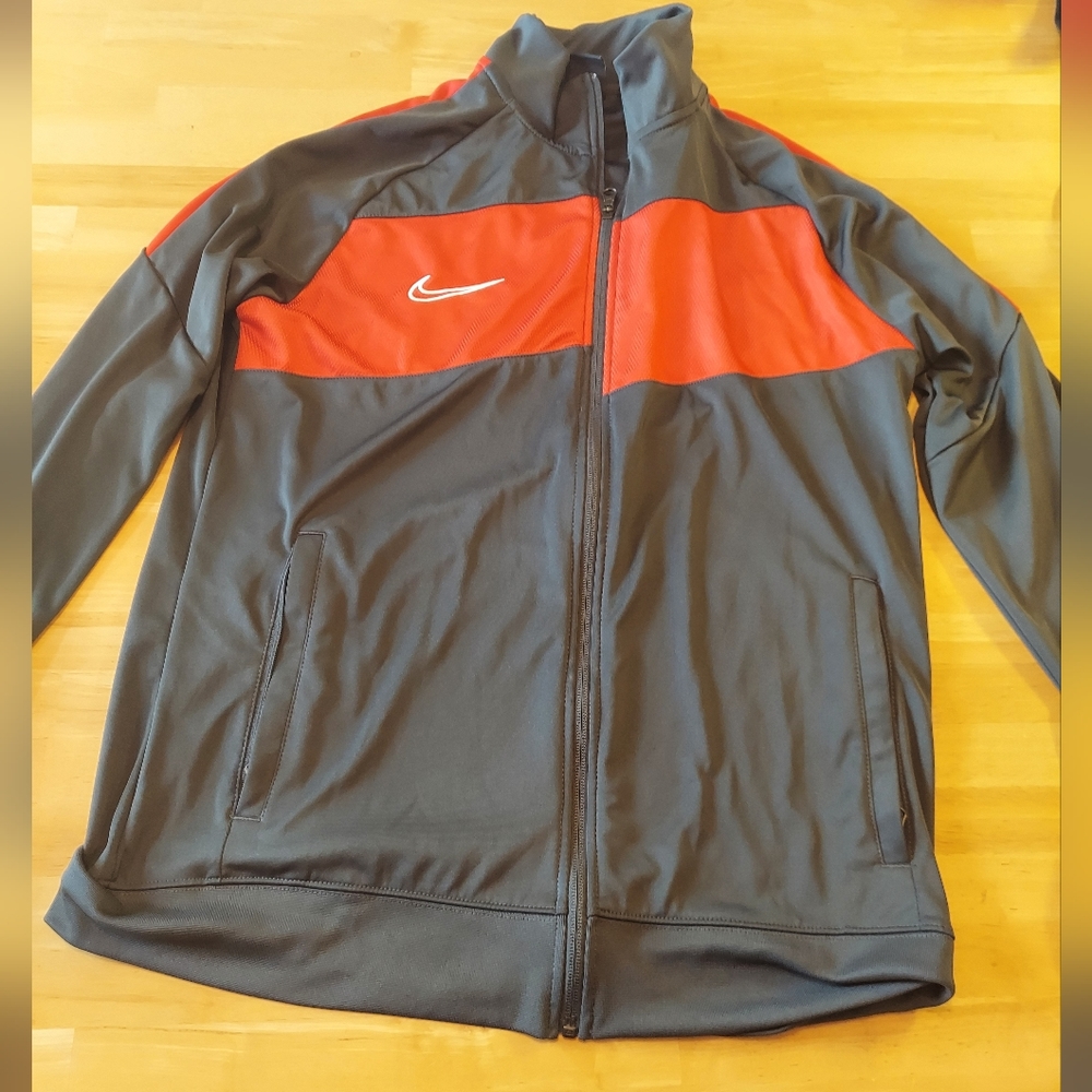 Nike red Grey large active zip up jacket